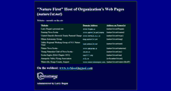 Desktop Screenshot of nature1st.net